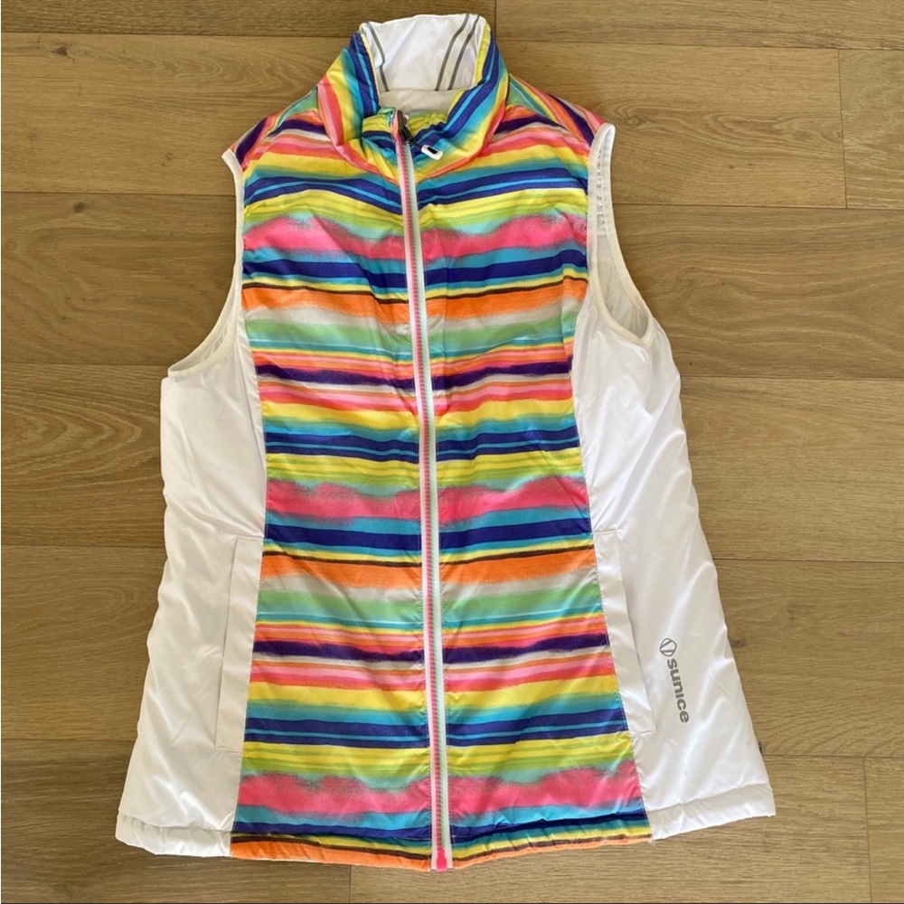 ⛳️ Sunice reversible puffer vest white small Golf